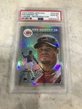 2003 Topps Heritage Chrome Refractor Ken Griffey Jr PSA 10 Retrofractor #THC88