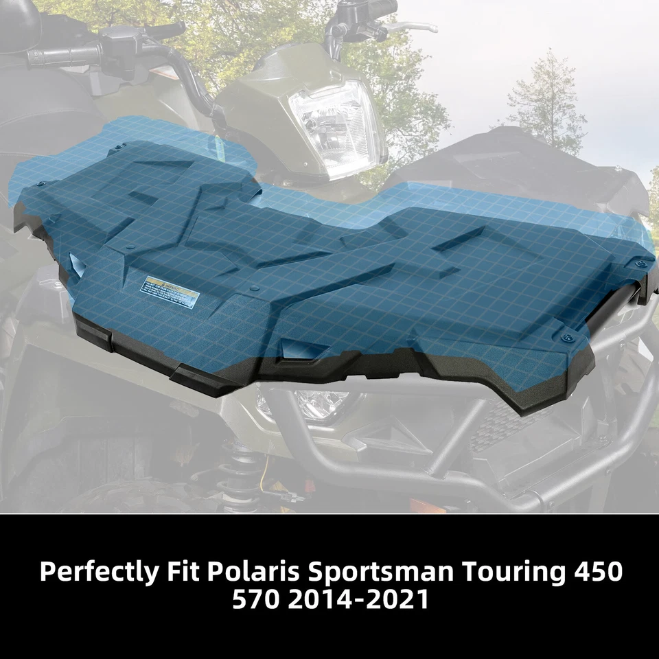 Estante de almacenamiento frontal con enchufes para Polaris Sportsman 450 570 14-24 ATV #26440-070 Foto 2 de 4