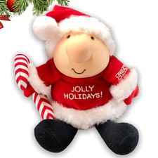 Vintage American Greetings ZIGGY Jolly Holidays Plush Toy Santa Christmas 1989