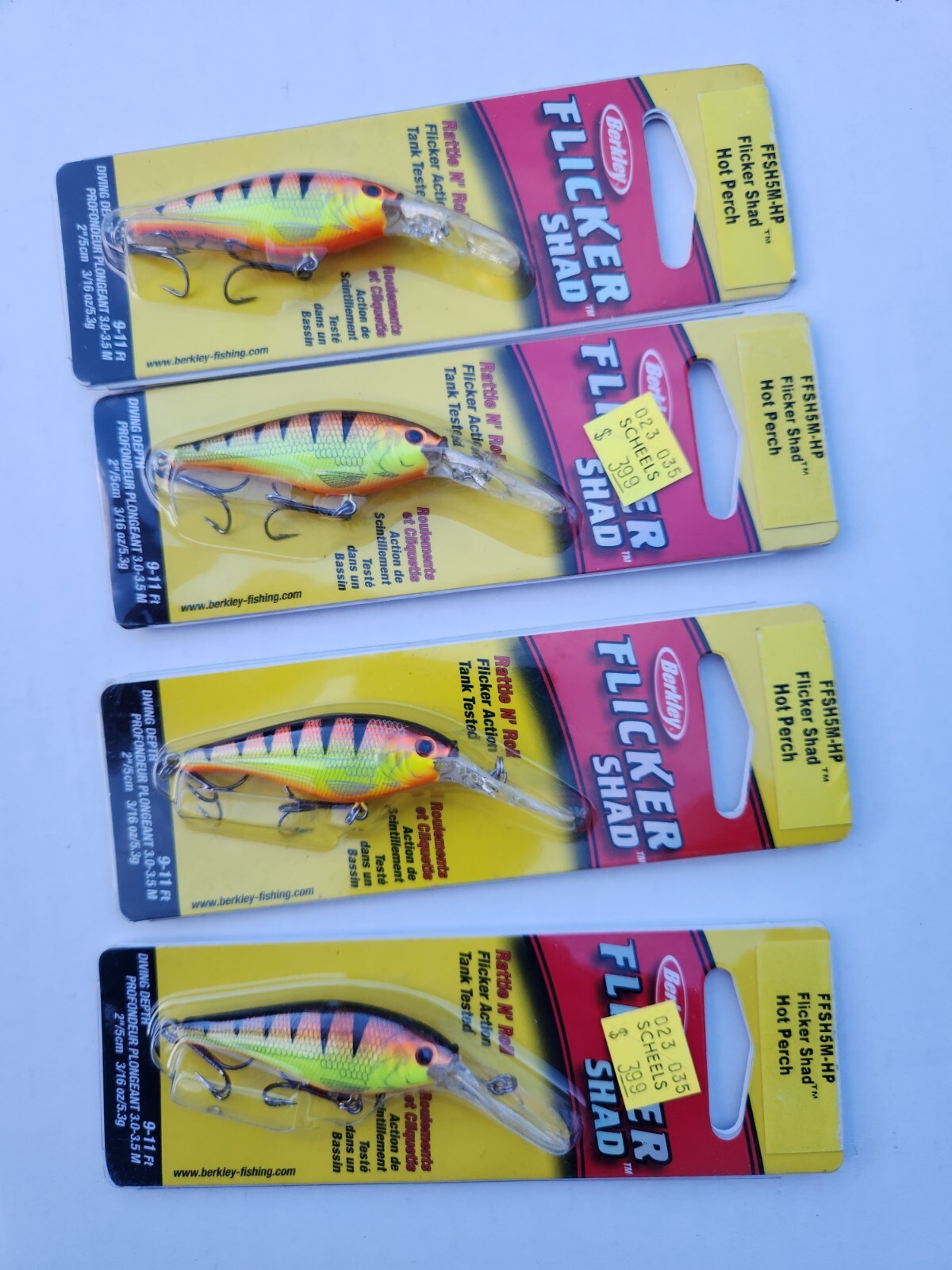 Berkley Flicker Shad Yellow Perch 3/16 Oz - Lifelike Fishing Lure For Bass & Walleye - View #10