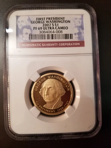 2007-S First President George Washington $1 NGC PF 69 Ultra Cameo