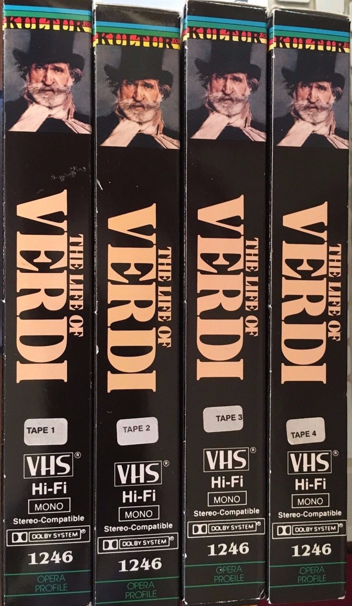 The Life of Verdi (VHS, 4-Tape Set) 1983 epic biography; complete  