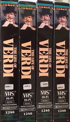 その他 Life of Verdi [VHS] The Life of Verdi (VHS, 4-Tape Set) 1983 epic biography; complete
