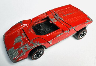 Hot Wheels Redline 1973 Ferrari 512 S Red Enamel Hong Kong