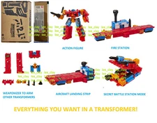 Transformers Generation Selects WFC Deluxe Class HOT HOUSE FIRE STATION BASE NEW