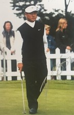 12) K J Choi signiert Golf Profi Großfoto Unterschrift Autogramm signed