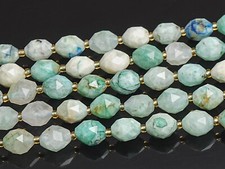 8MM Natural Azurite Malachite Quartz Beads AA Drum Barrel Rice Bead Loose Beads