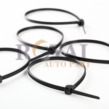 100 PACK 8 INCH ZIP TIES NYLON BLACK 40 LBS UV WEATHER RESISTANT WIRE CABLE