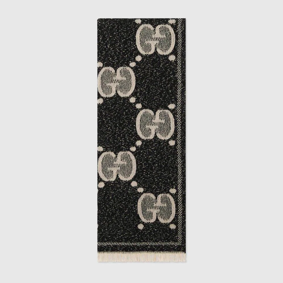 Foulard jacquard lame laine GUCCI GG #PG97ZS
