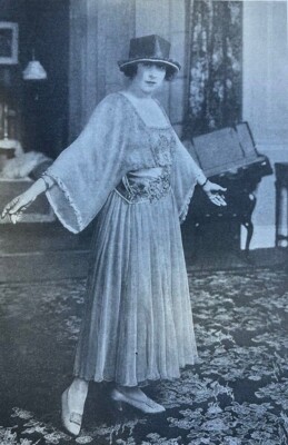 1918 Vintage Magazine Illustration Actress Florence Moore