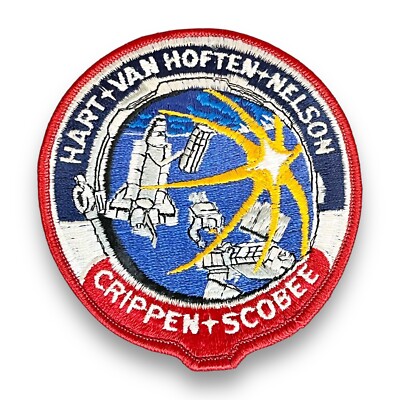NASA Space Shuttle Mission Patch STS-41 Hart Van Hoften Nelson Crippen Scobee 4''