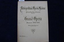 1910 DECEMBRE 8 LA BOHÈME MET. PROGRAMME OPÉRA MAISON - FARRAR - TOSCANINI - K 1628