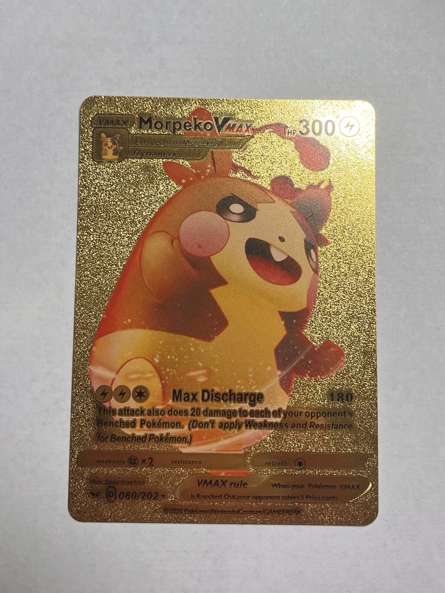 Fan Art Display Gold Foil Card Morpeko Vmax NM | eBay