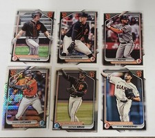 Lot Of 2024 Topps Bowman Baseball San Francisco Giant Inserts Rookie Mojo Chrome