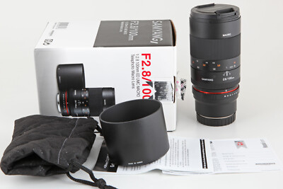 Objektiv Samyang 100 mm 1:2,8 ED UMC Macro für Canon EOS M