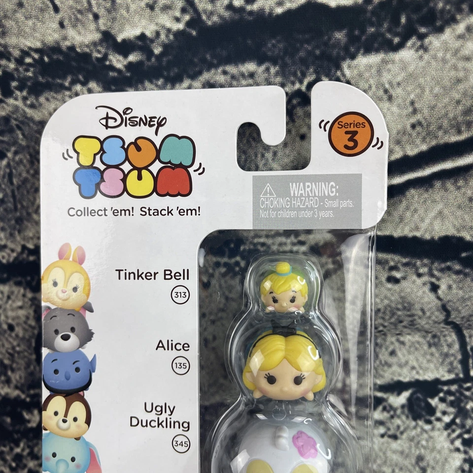 Disney Tsum Tsum Serie 3: Patito Feo, Alice Tinker Bell Nuevo Sellado Pila em Foto 2 de 4