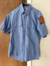 Redcap Vintage EMT Paramedics Fire Department Mens Uniform Shirt Size M