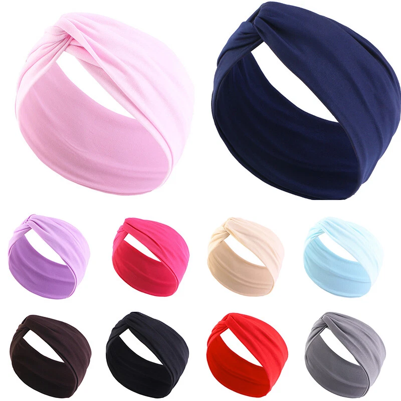 4 Pezzi Fasce per Capelli Donna Elastica Turbante Fascia Capelli