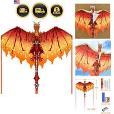 Dragon Kite for Kids  Adults, Easy to Fly Best Beach Kites for Beginners, 30...