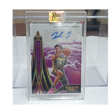 2024-25 Panini Select In Flight Signatures Purple Prizm Jalen Johnson Auto 70/75