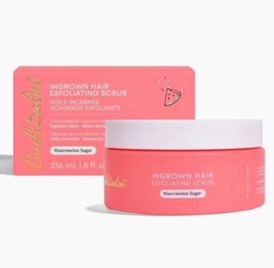Bushbalm Watermelon Ingrown Hair Exfoliating Scrub 8oz-NEW IN BOX! 
