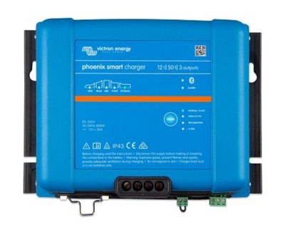 Victron Phoenix Smart IP43 Charger 12/50 (3) 120-240VAC Req 5-15P - PSC125053095