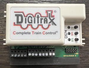 Digitrax DS74 Stationary Accessory Decoder — 4 Outputs, DCC Control