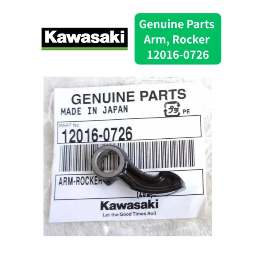 Genuine Kawasaki OEM Rocker Arm 12016-0750 KX250 KX450 ZX-10R OEM