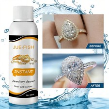 Jewellery Cleaning Solution 100ml Gold Silver Gems Ultrasonic Fluid