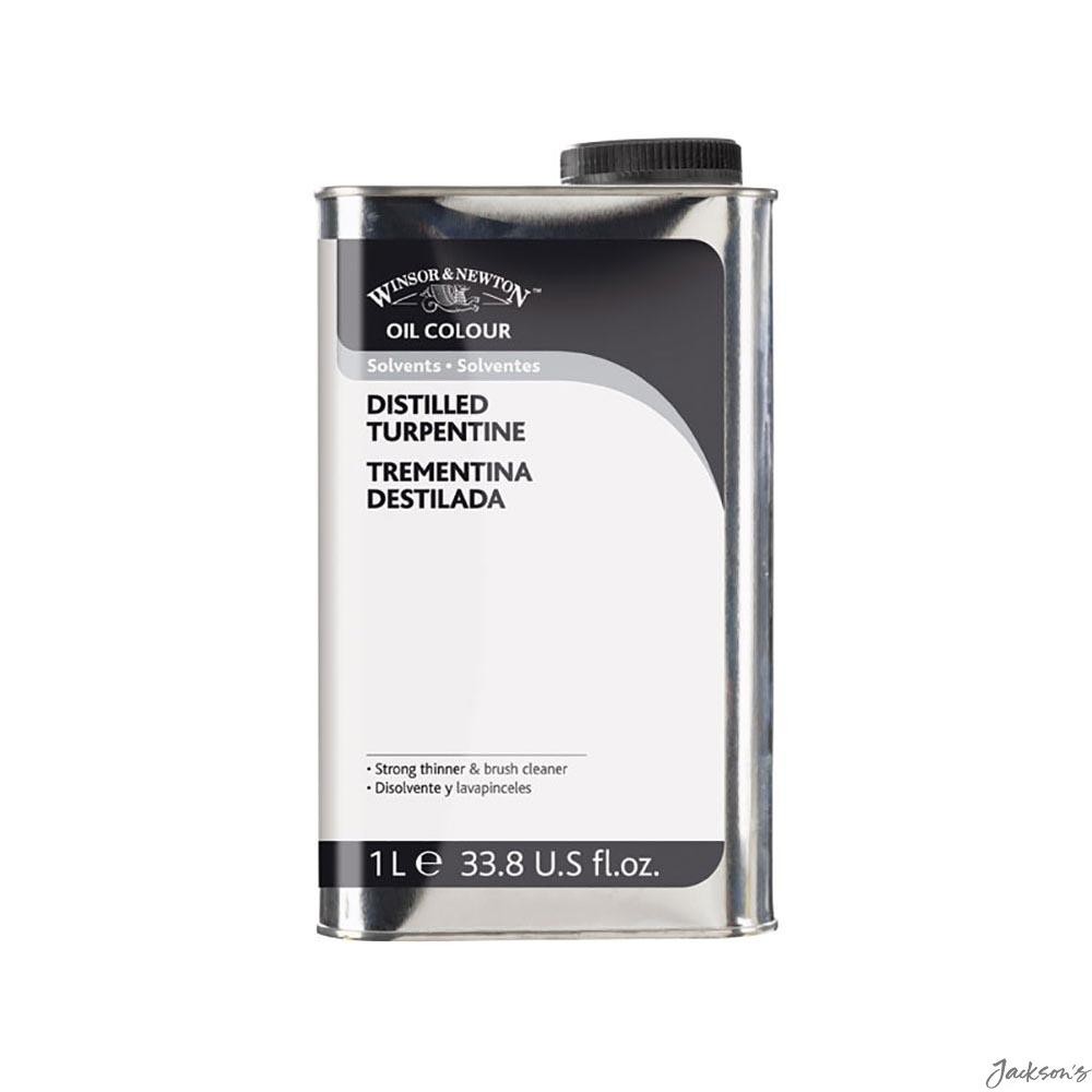 Winsor & Newton English Distilled Turpentine Solvent 1 Litre Oil Paint Thinner