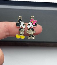 40Pcs cartoon mickey minnie Charm bracelet necklace Pendants DIY Jewelry Makings