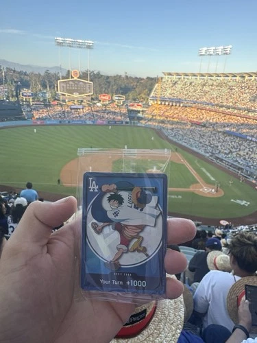 2026 ONE PIECE LOS ANGELES DODGERS MONKEY.D.LUFFY DON CARD PROMO 7/2/26