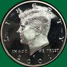 2001-S Silver Proof Kennedy Half Dollar Proof PF Coin #42109