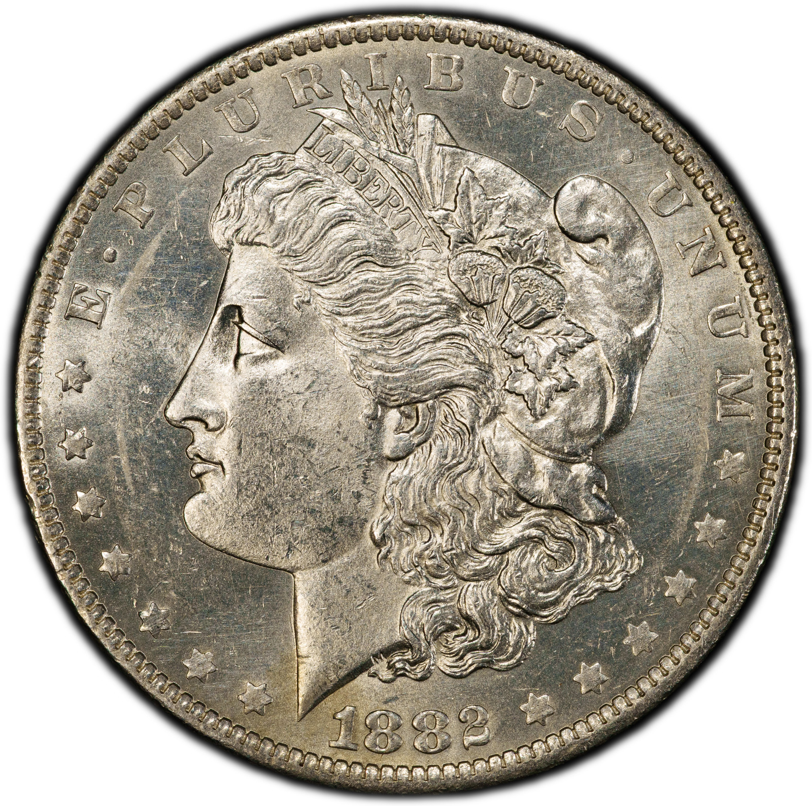 1882-O/S VAM-5 EDS Morgan Silver Dollar [PCGS GOLD SHIELD UNC]  EARLY DIE STATE!