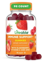 Immune Support Gummies for Adult | Elderberry Vitamin C and Zinc | Great Tast...