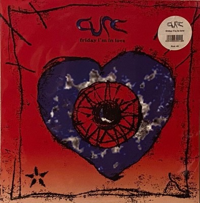 THE CURE FRIDAY I'M IN LOVE 12'' UK COLORED VINYL