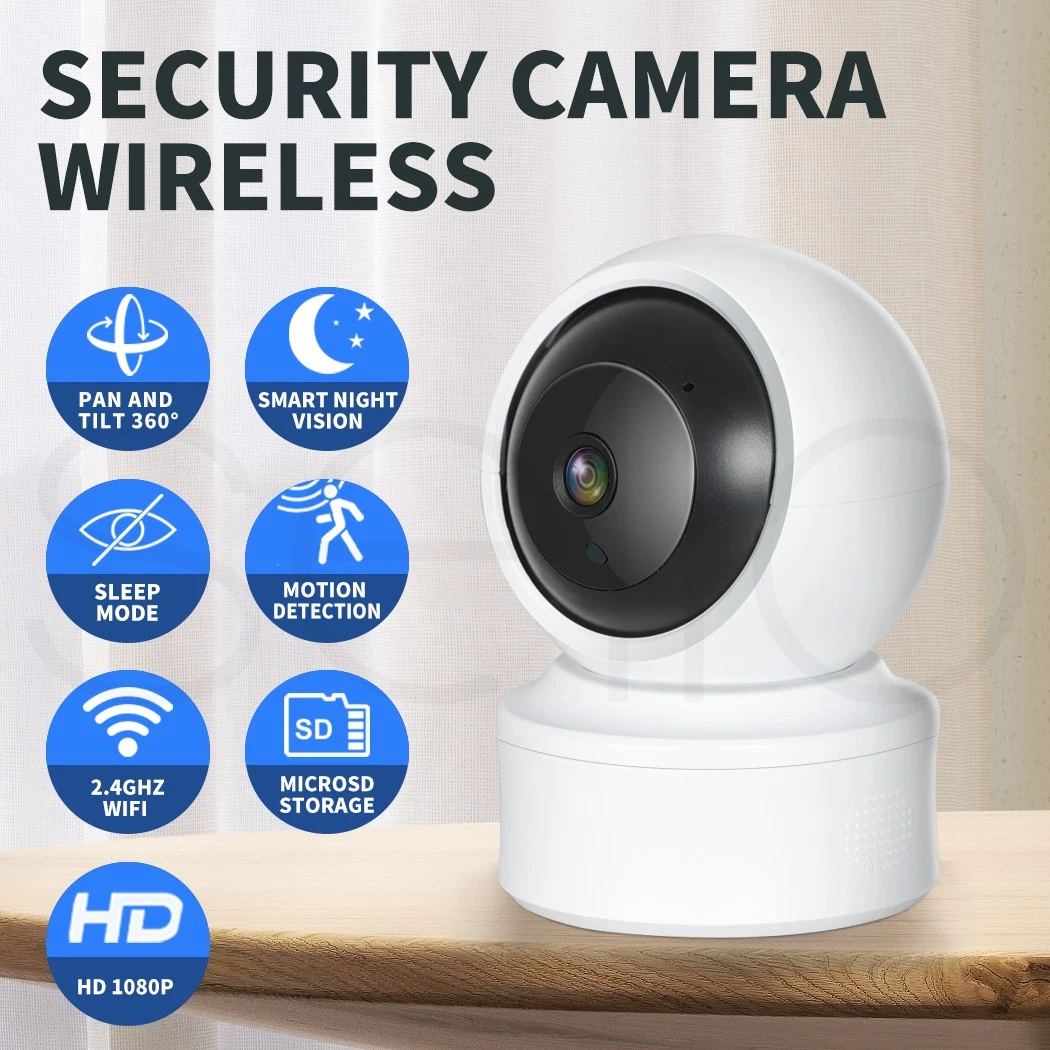 Home Security Camera Wireless System Indoor Outdoor WIFI 360° CCTV Monitor C6N