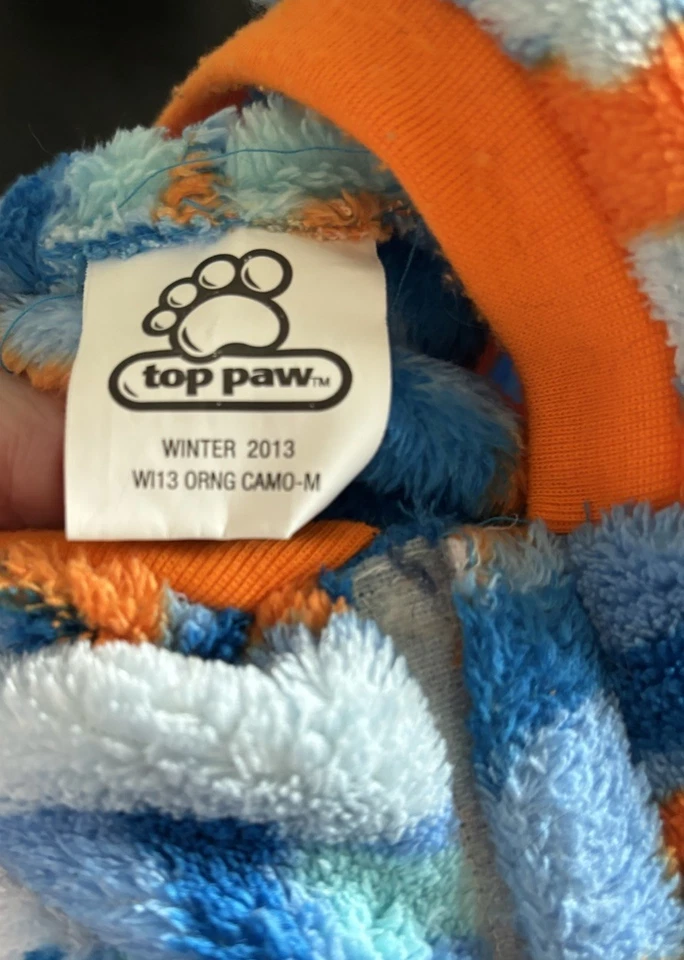 Cachorro Perro Ropa Abrigo Suéter Sudadera con Capucha Talla M Chaqueta de Vellón Camuflada Top Pata Foto 3 de 3