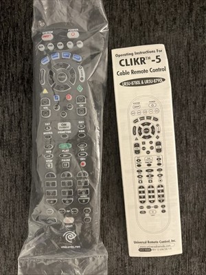 CLIKR-5 UR5U-8780L & 8790L Universal Remote Control URC NEW Unopened Untested