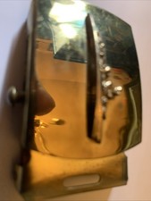 Vintage Naval Officers Brass Belt Buckle