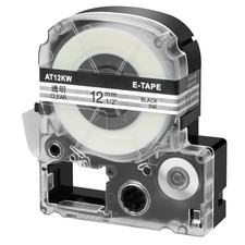 1PK Black on Clear Compatible with Epson 212BCPX K-Sun KSun 212BC PX Tape 1/2"