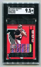 2001 Playoff Contenders Michael Vick RC TIcket AUTO /327 SGC 9.5 MINT+
