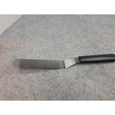 Pampered Chef Offset Spatula Stainless Steel Black Handle 12.5 Inch Cake Tool