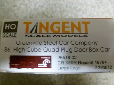 Tangent HO Conrail Greenville 86' High Cube Quad Plug Door Box Car (#295612)