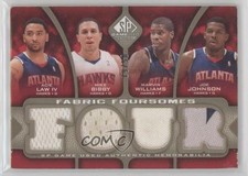 2009-10 SP Game Used Fabric Foursomes Level 2 19/50 Acie Law Mike Bibby 6f7