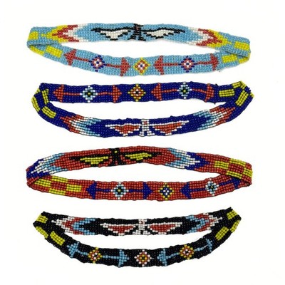 Hand Made Beaded Headband - Native American Style Hair Accessories