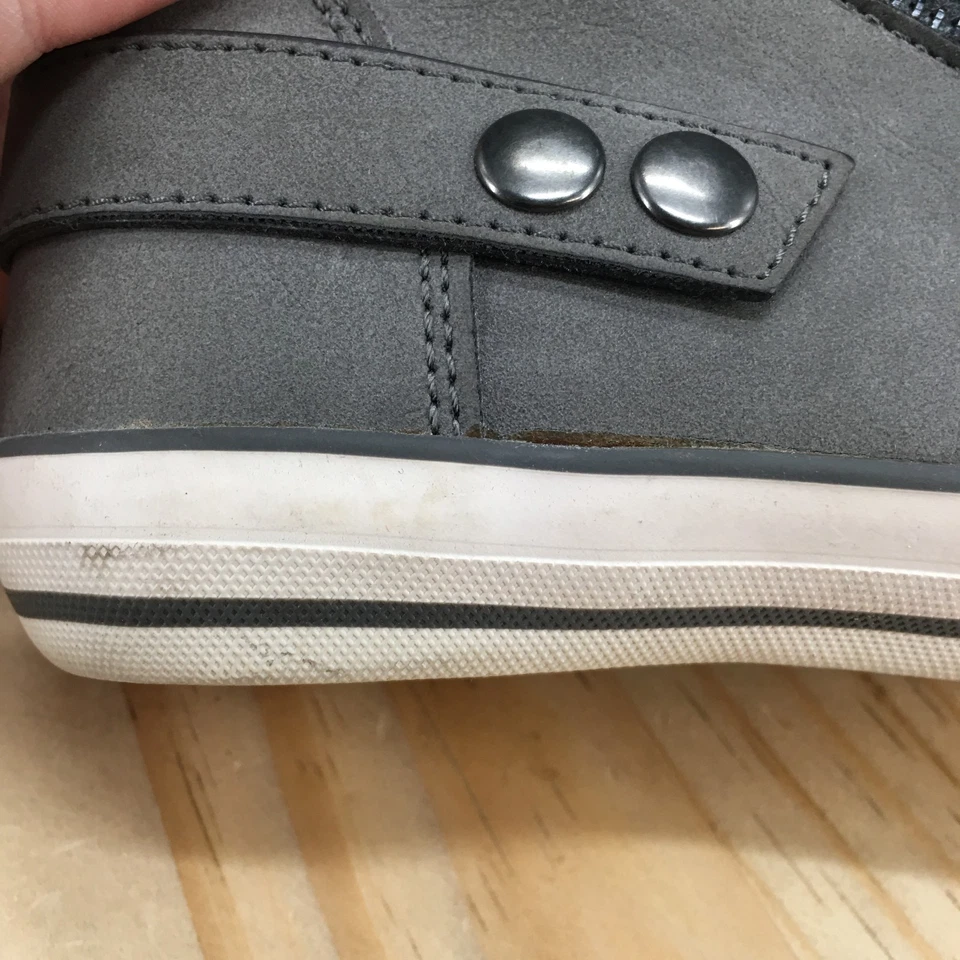 Aldo Shoes Womens 7 High Top Sneakers Gray Lace Up Comfort Casual Round Toe - Image 4 of 4