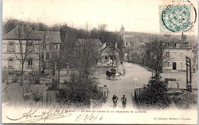 27 EVREUX - rue du lycee, Abstieg zum Bahnhof