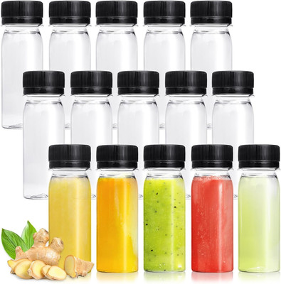 30 Pcs 2 Oz Small Plastic Bottles for Liquids,Ginger Shot Bottle with Lids,Reusa