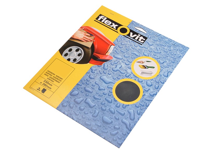 Flexovit Waterproof Sanding Sheets 230 x 280mm 600G Pack Of 25 FLV58244